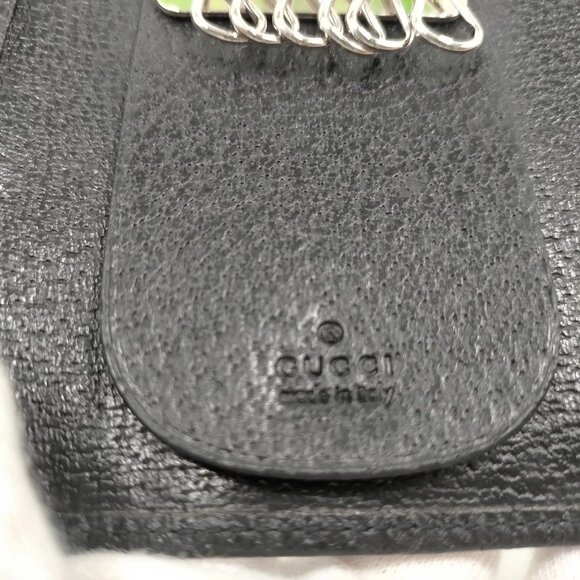 Authentic Gucci Key Case Black Leather mn167-113025 - Picture 8 of 9